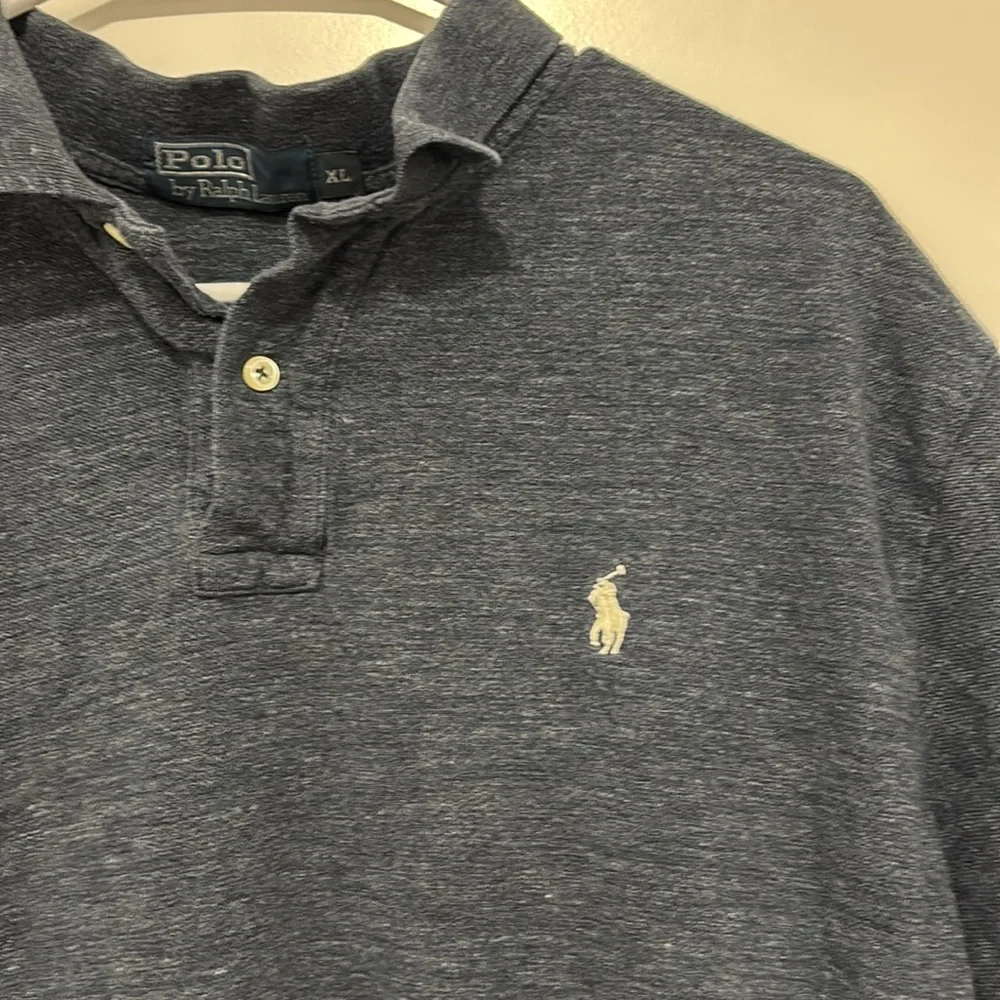 Men’s polo Ralph Lauren XL‎ cotton luxury shirt top quiet luxury blue business
